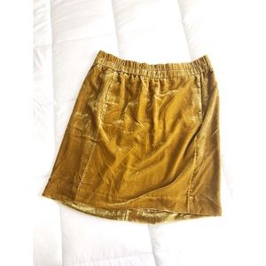 J. Crew Velvet Skirt